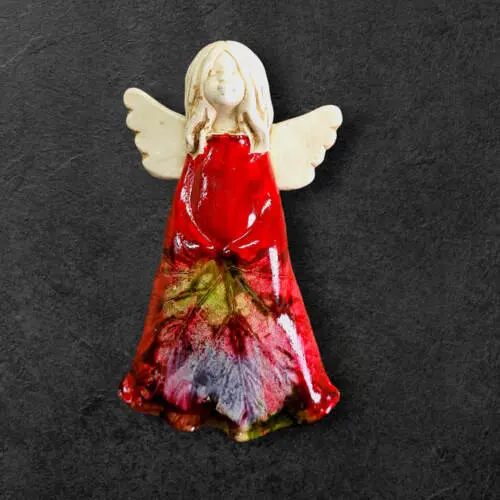 Figurka anioła Monica Art Leaf -  18 x 10 cm figurka dekoracyjna
