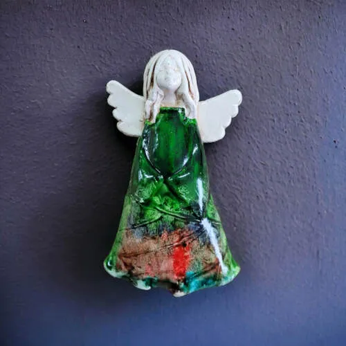 Figurka anioła Monica Art Leaf -  18 x 10 cm figurka dekoracyjna