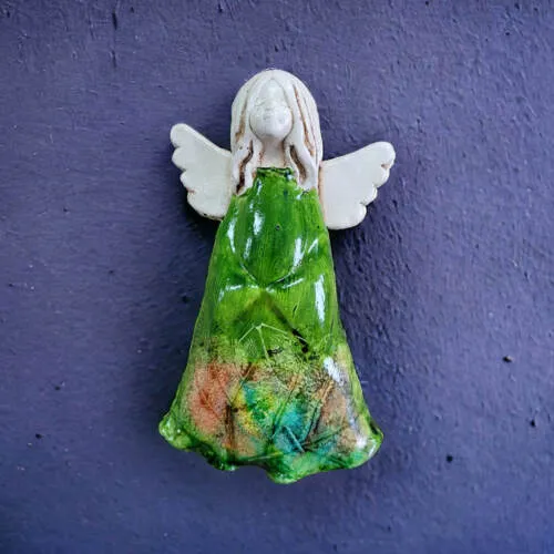 Figurka anioła Monica Art Leaf -  18 x 10 cm figurka dekoracyjna