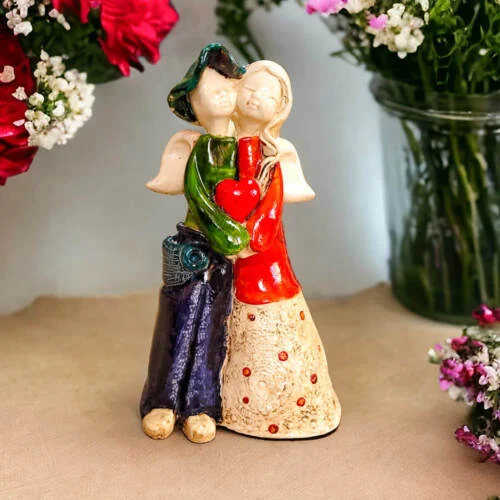 Figurka aniołów Natalia & Ludwik Art -  21 x 13 cm figurka dekoracyjna