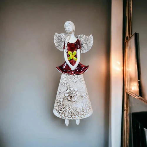 Figurka anioła Abigail - brąz -  30 x 14 cm figurka dekoracyjna