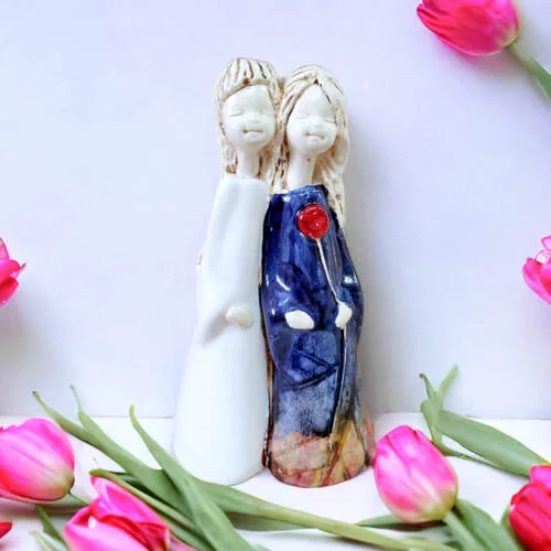 Figurka aniołów Apple & Ella Art Leaf -  18 x 10 cm figurka dekoracyjna