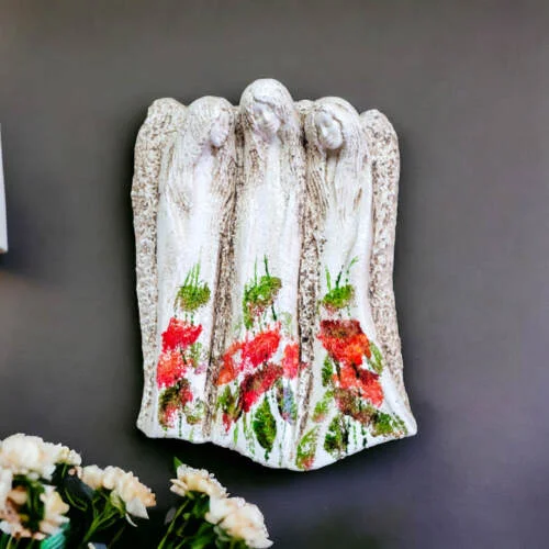 Figurka aniołów Wiara Nadzieja Miłość - Art Leaf -  28 x 20 cm figurka dekoracyjna