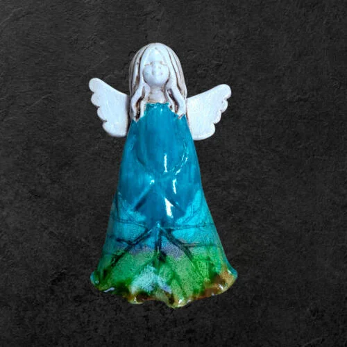 Figurka anioła Monica Art Leaf -  18 x 10 cm figurka dekoracyjna