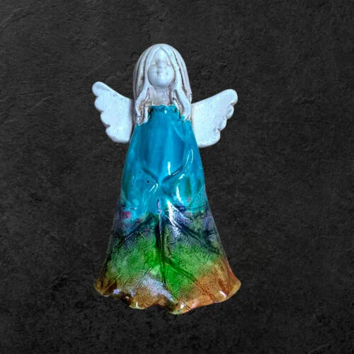 Figurka anioła Monica Art Leaf -  18 x 10 cm figurka dekoracyjna