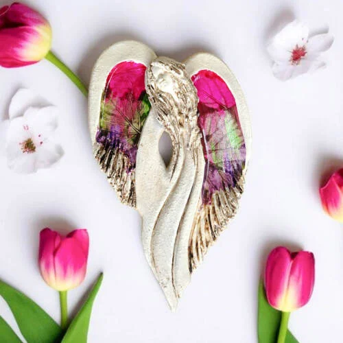 Figurka anioła Cynthia Art Leaf -  30 x 17 cm figurka dekoracyjna