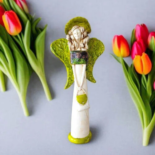 Figurka anioła Coco Art Leaf -  30 x 14 cm figurka dekoracyjna