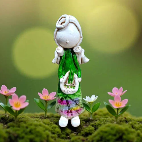 Figurka Szarpidruta - zielona -  27 x 8 cm figurka dekoracyjna