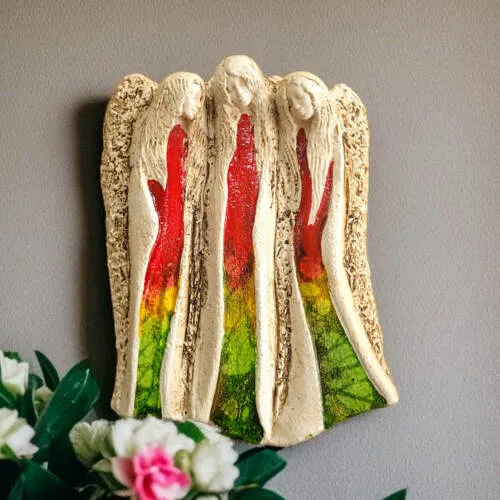 Figurka aniołów Wiara Nadzieja Miłość - Art Leaf -  28 x 20 cm figurka dekoracyjna