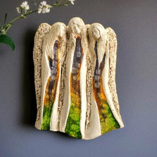 Figurka aniołów Wiara Nadzieja Miłość - Art Leaf -  28 x 20 cm figurka dekoracyjna