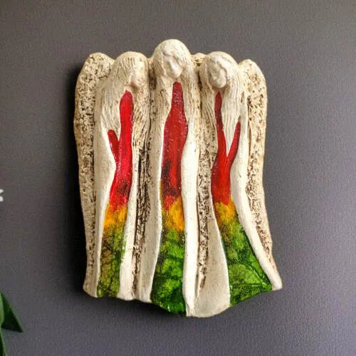 Figurka aniołów Wiara Nadzieja Miłość - Art Leaf -  28 x 20 cm figurka dekoracyjna