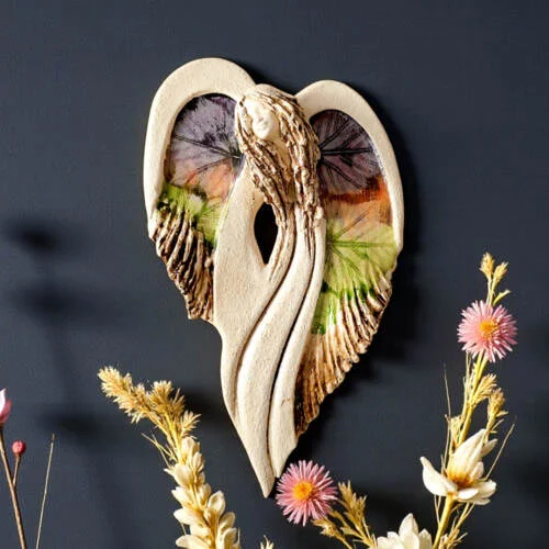 Figurka anioła Cynthia Art Leaf -  30 x 17 cm figurka dekoracyjna