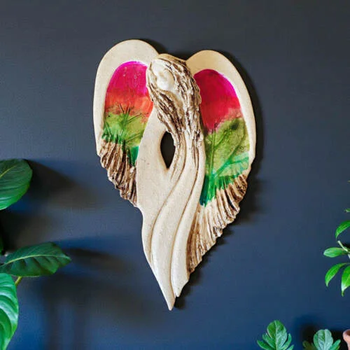 Figurka anioła Cynthia Art Leaf -  30 x 17 cm figurka dekoracyjna