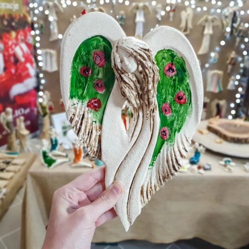 Figurka anioła Cynthia Art 42 -  30 x 17 cm figurka dekoracyjna