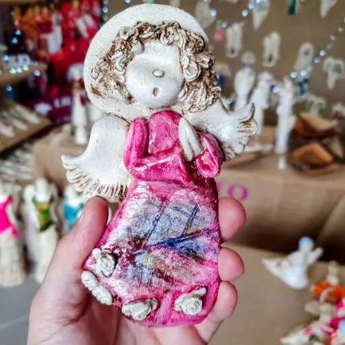 Figurka aniołka Marzyciel Art  -  10 x 7 cm figurka dekoracyjna