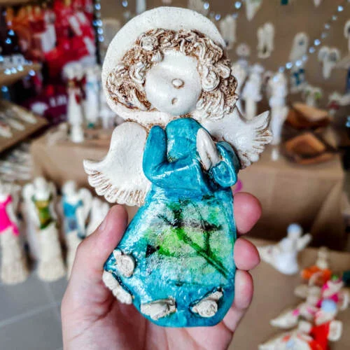 Figurka aniołka Marzyciel Art  -  10 x 7 cm figurka dekoracyjna