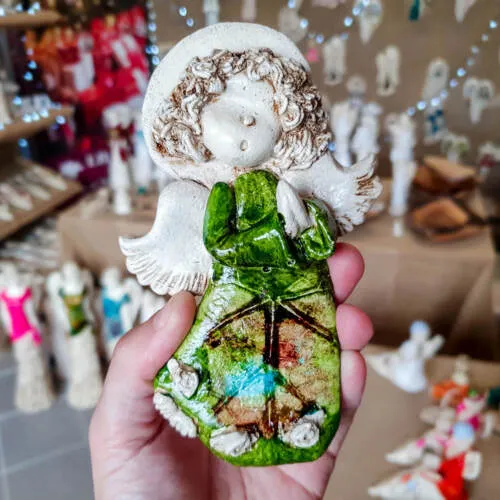 Figurka aniołka Marzyciel Art  -  10 x 7 cm figurka dekoracyjna