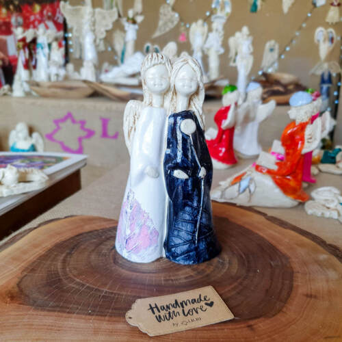 Figurka aniołów Apple & Ella Art 4 -  18 x 10 cm figurka dekoracyjna