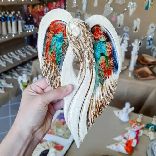 Figurka anioła Cynthia Art Leaf -  30 x 17 cm figurka dekoracyjna