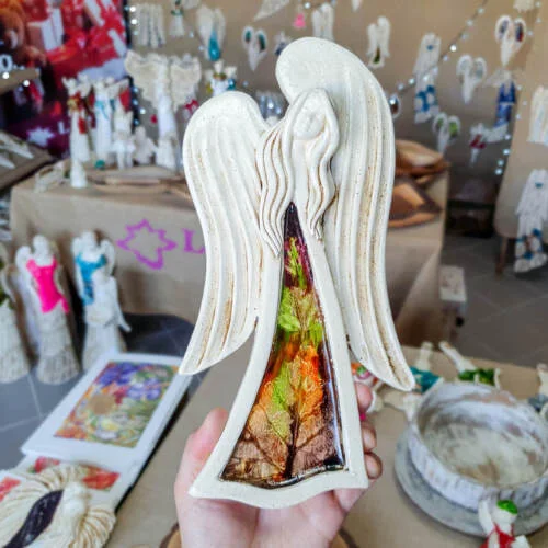 Figurka Gaja Art Leaf -  28 x 12 cm figurka dekoracyjna