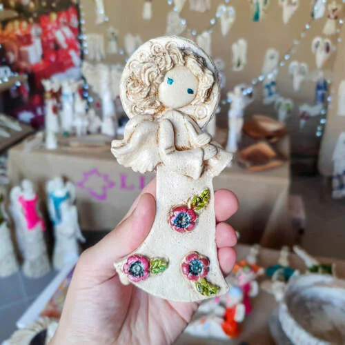 Figurka Liolinka z fletem Art Element -  16 x 7 cm figurka dekoracyjna