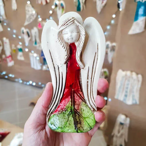 Liolinka Lilionka Art Leaf  -  14 x 9 cm figurka dekoracyjna