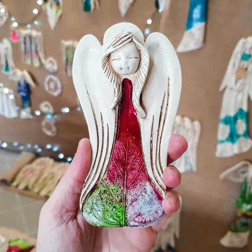 Liolinka Lilionka Art Leaf  -  14 x 9 cm figurka dekoracyjna