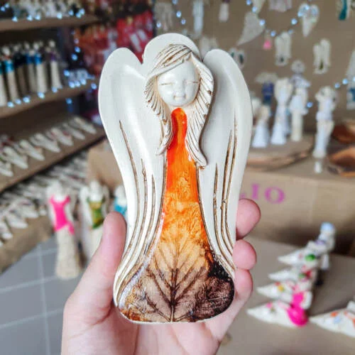 Liolinka Lilionka Art Leaf  -  14 x 9 cm figurka dekoracyjna