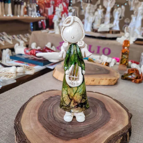 Figurka Szarpidruta - zielona -  27 x 8 cm figurka dekoracyjna