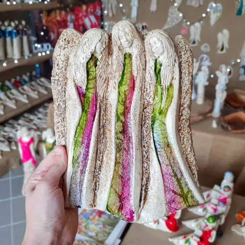 Figurka aniołów Wiara Nadzieja Miłość - Art Leaf -  28 x 20 cm figurka dekoracyjna