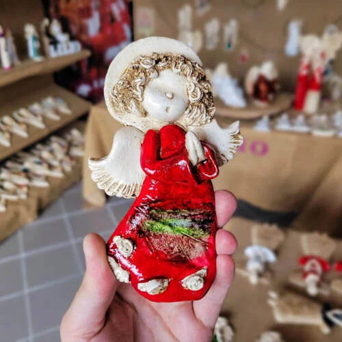 Figurka aniołka Marzyciel Art Leaf -  10 x 7 cm figurka dekoracyjna