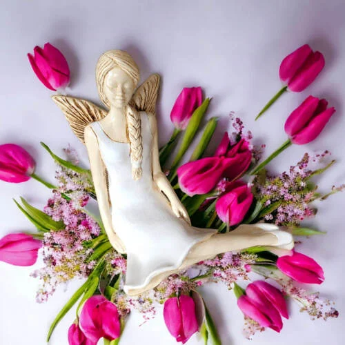 Figurka anioła 751 -  15 cm figurka dekoracyjna