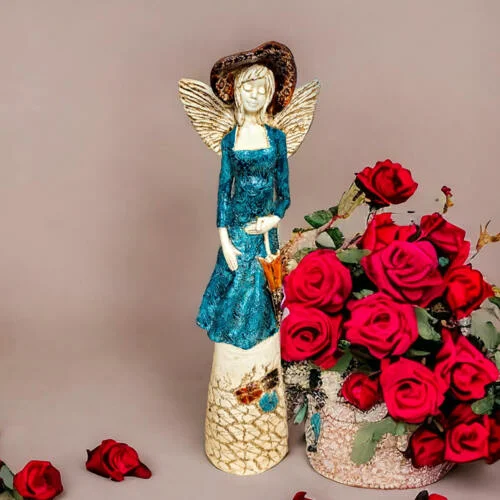 Figurka anioła 756 -  32 x 15 cm figurka dekoracyjna