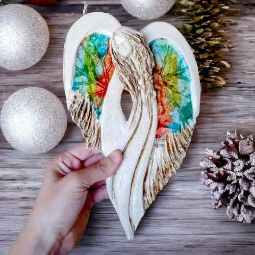 Figurka anioła Cynthia Art Leaf -  30 x 17 cm figurka dekoracyjna