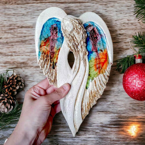 Figurka anioła Cynthia Art Leaf -  30 x 17 cm figurka dekoracyjna
