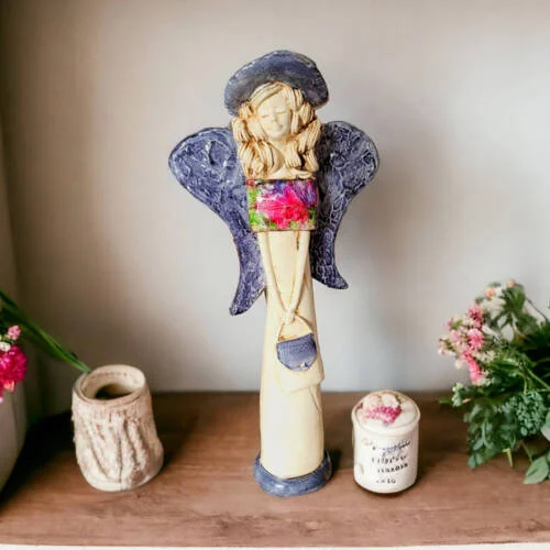 Figurka anioła Coco Art Leaf -  30 x 14 cm figurka dekoracyjna