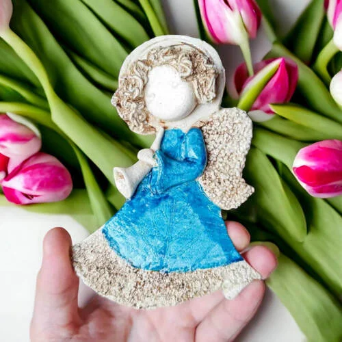Figurka anioła 989 -  15 x 10 cm figurka dekoracyjna