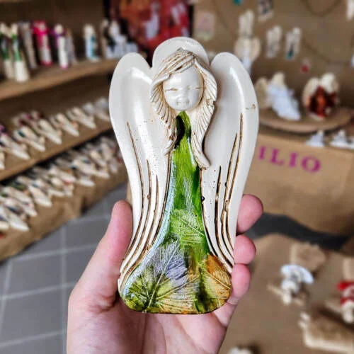 Liolinka Lilionka Art Leaf  -  14 x 9 cm figurka dekoracyjna