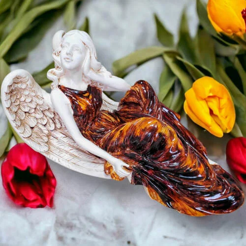 Figurka anioła od Św. Rity - brąz -  47 x 25 cm figurka dekoracyjna