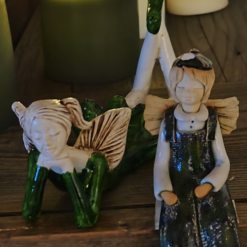 Figurka anioła 821 -  15 cm figurka dekoracyjna